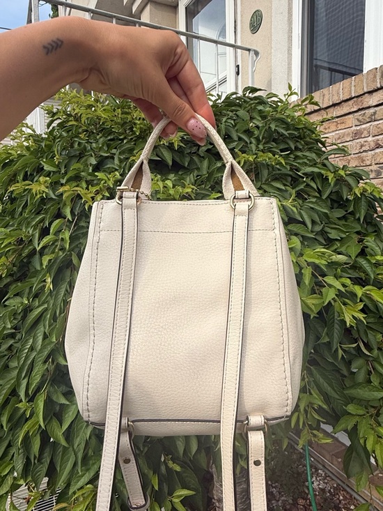 Coach Cream Leather Mini Backpack Gold Tag Vintage Y2K Style Pebbled Leather main image 10